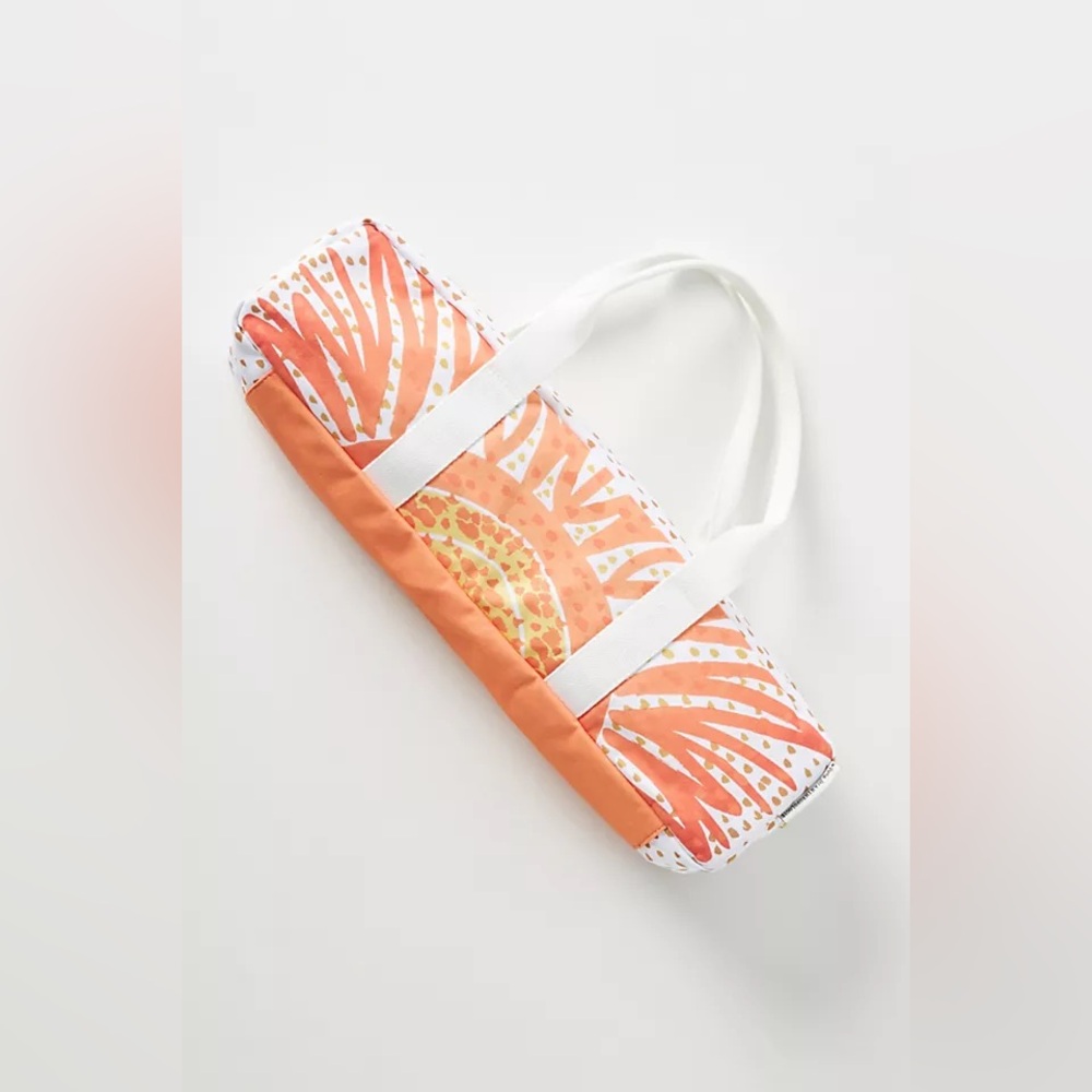 Vera Neumann for Anthropologie Baguette Sunshine Burst Cotton Bowling Barrel Bag